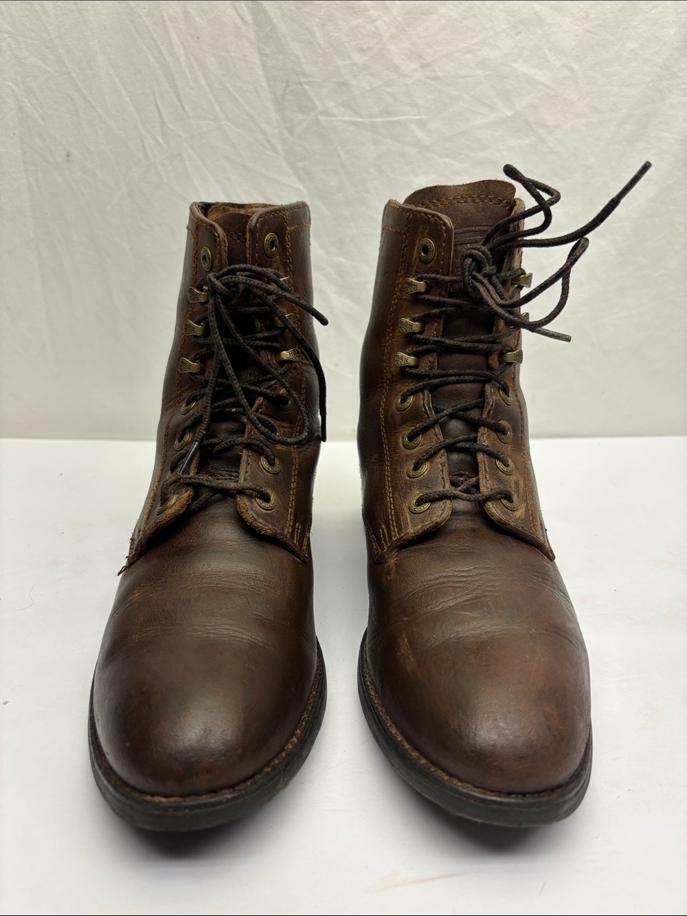 Ariat Women’s Dark Brown Leather Lace-Up Ankle Boots, SZ 7 B